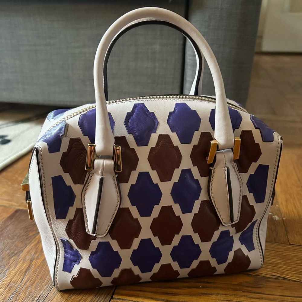 Tod's D Cube Small Bag - Lavender and Purple Geometric- Authentic